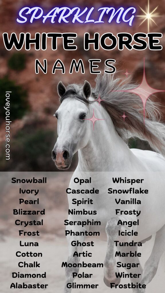 White female horse names