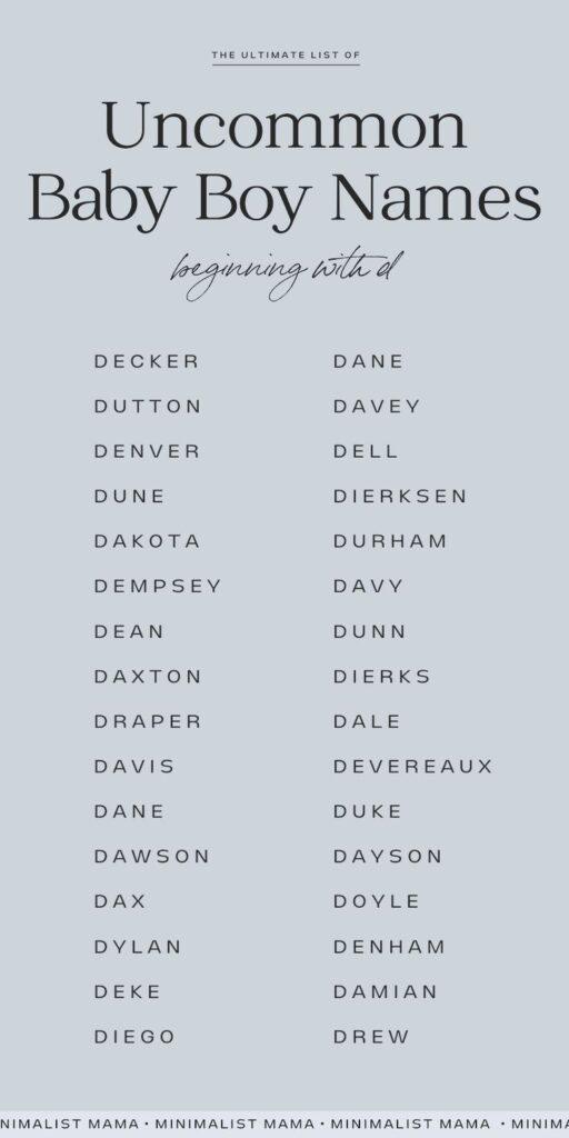 uncommon baby horse names